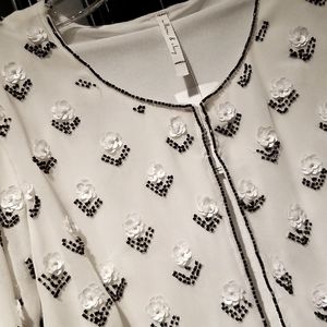 Sequins and Beaded S Top Cardigan Jacket Blazer